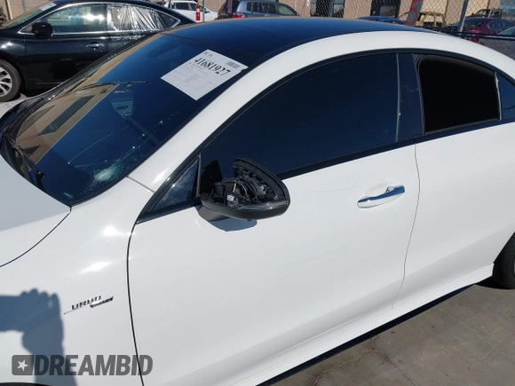 2023 Mercedes-Benz CLA 35 AMG z VIN W1K5J5BBXPN382376, wystawiony jako IAAI lot #41681927 z przebiegiem 21 630 mil mil oraz . Historia ofert i sprzedaży dostępna na DreamBid. Obrazek 6.