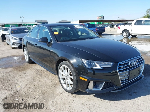 2019 Audi A4 Premium z VIN WAUDNAF40KA024392, wystawiony jako IAAI lot #41045566 z przebiegiem 56 419 mil mil oraz . Historia ofert i sprzedaży dostępna na DreamBid. Obrazek 6.