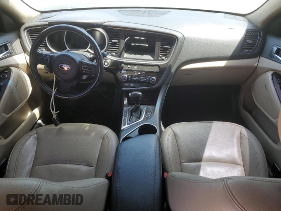 2014 Kia Optima EX with VIN 5XXGN4A79EG329448, listed as a Copart auction lot 50991095 with 103,879 mi miles and Salvage Title. Bid and sale history available at carsss.com. Image 8.