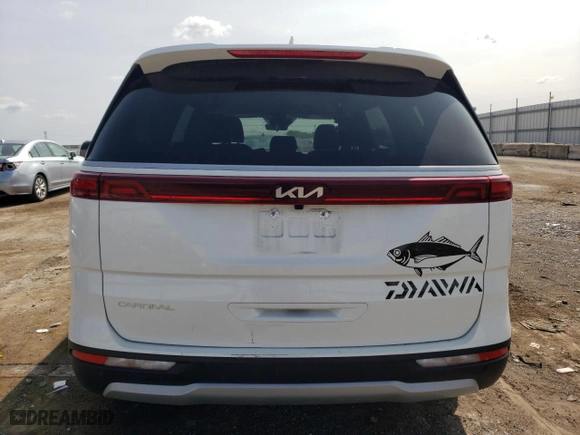 2023 Kia Carnival LX with VIN KNDNB4H3XP6213454, listed as a Copart auction lot 68007574 with 21,644 mi miles and Salvage Title. Bid and sale history available at carsss.com. Image 6.
