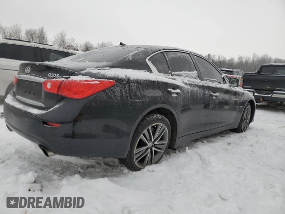 2017 Infiniti Q50 3.0t Signature Edition with VIN JN1EV7ARXHM841053, listed as a Copart auction lot 43552075 with 74,034 mi miles and Clean Title. Bid and sale history available at carsss.com. Image 3.
