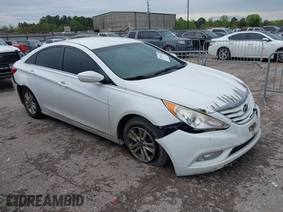 2013 Hyundai Sonata GLS with VIN 5NPEB4ACXDH725856, listed as a IAAI auction lot 41894412 with 137,855 mi miles and . Bid and sale history available at carsss.com. Image 1.