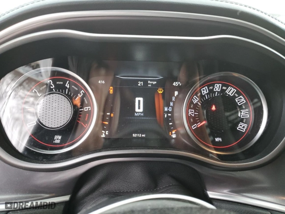 2021 Dodge Challenger GT with VIN 2C3CDZKG8MH601744, listed as a Copart auction lot 43237055 with 52,112 mi miles and Salvage Title. Bid and sale history available at carsss.com. Image 9.