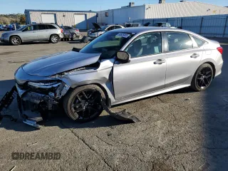 2023 Honda Civic Sedan Sport with VIN 2HGFE2F55PH503332, listed as a Copart auction lot 50525005 with 38,360 mi miles and Salvage Title. Bid and sale history available at carsss.com. Image 1.