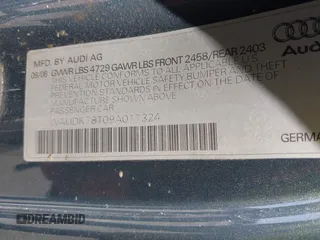 2009 Audi A5 z VIN WAUDK78T09A017324, wystawiony jako IAAI lot #41792872 z przebiegiem 212 612 mil mil oraz . Historia ofert i sprzedaży dostępna na DreamBid. Obrazek 9.