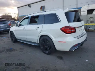 2017 Mercedes-Benz GLS with VIN 4JGDF7FE2HA887419, listed as a Copart auction lot 82378784 with 0 mi miles and Salvage Title. Bid and sale history available at carsss.com. Image 2.