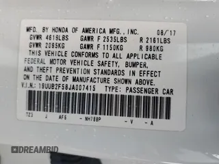 2018 Acura TLX Technology z VIN 19UUB2F58JA007415, wystawiony jako Copart lot #60896365 z przebiegiem 133 876 mil mil oraz Szkoda całkowita • Salvage title. Historia ofert i sprzedaży dostępna na DreamBid. Obrazek 12.
