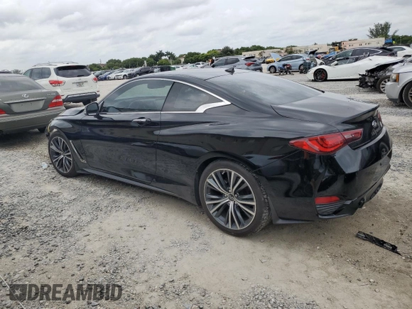 2020 Infiniti Q60 Luxe with VIN JN1EV7EK3LM340320, listed as a Copart auction lot 72427514 with 15,947 mi miles and Non Repairable. Bid and sale history available at carsss.com. Image 2.