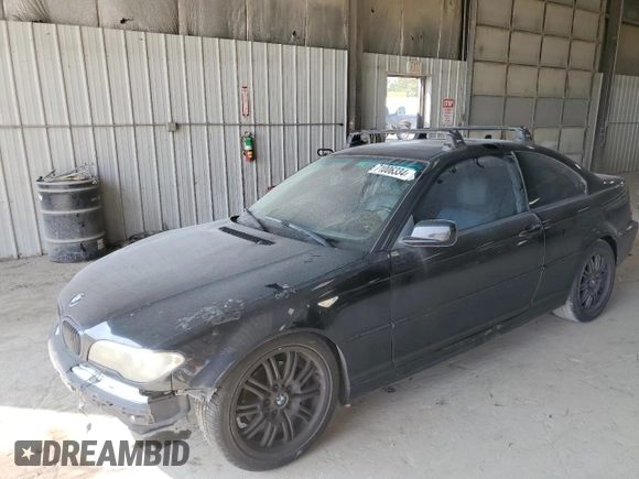 2005 BMW 3 Series 325Ci with VIN WBABD33425JY99519, listed as a Copart auction lot 71006334 with 177,455 mi miles and Salvage Title. Bid and sale history available at carsss.com. Image 1.