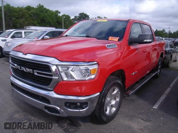 2021 Ram 1500 Big Horn with VIN 1C6RRFFG3MN545825, listed as a IAAI auction lot 41994103 with 123,930 mi miles and . Bid and sale history available at DreamBid. Image 1.