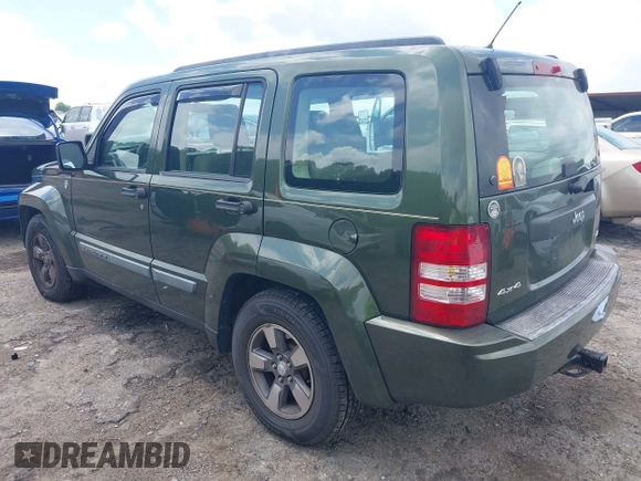 2008 Jeep Liberty Sport with VIN 1J8GN28K08W202274, listed as a IAAI auction lot 42186343 with 95,446 mi miles. Bid and sale history available at carsss.com. Image 3.