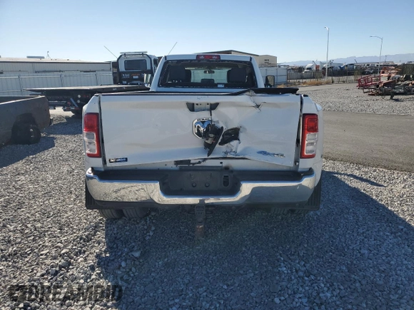 2019 Ram 3500 Tradesman with VIN 3C63RRGL7KG614654, listed as a Copart auction lot 81760714 with 77,615 mi miles and Salvage Title. Bid and sale history available at carsss.com. Image 6.