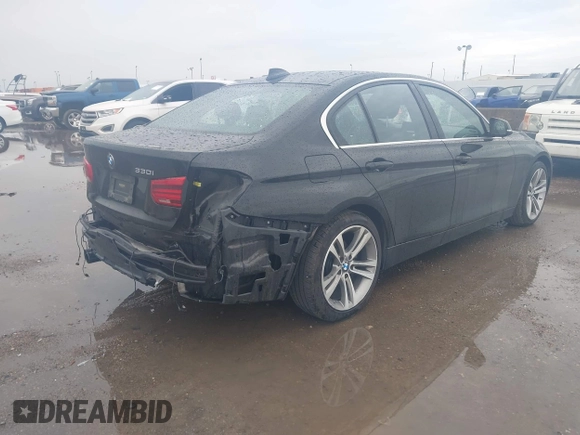 2017 BMW 3 Series 330i with VIN WBA8B9C58HK675679, listed as a IAAI auction lot 41878310 with 87,310 mi miles and . Bid and sale history available at DreamBid. Image 4.