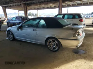 2002 BMW 3 Series 330Ci with VIN WBABS53402JU88908, listed as a Copart auction lot 44438855 with 87,225 mi miles and Salvage Title. Bid and sale history available at DreamBid. Image 2.