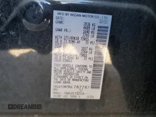 2016 Nissan Rogue SL with VIN 5N1AT2MT9GC787787, listed as a Copart auction lot 49682185 with 93,424 mi miles and Salvage Title. Bid and sale history available at carsss.com. Image 15.