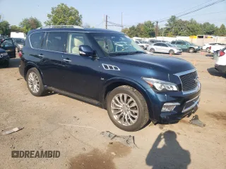 2015 Infiniti QX80 with VIN JN8AZ2NCXF9370986, listed as a Copart auction lot 69823484 with 172,144 mi miles and Salvage Title. Bid and sale history available at carsss.com. Image 4.
