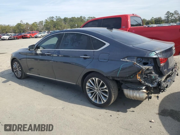 2017 Genesis G80 3.8L with VIN KMHGN4JE2HU182477, listed as a Copart auction lot 43333425 with 71,404 mi miles and Salvage Title. Bid and sale history available at DreamBid. Image 2.