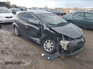2012 Toyota Prius c One with VIN JTDKDTB31C1029950, listed as a IAAI auction lot 41223112 with 117,660 mi miles. Bid and sale history available at carsss.com. Image 1.