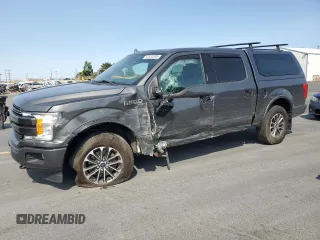 2018 Ford F-150 XL with VIN 1FTEW1EG9JKD07205, listed as a Copart auction lot 62032695 with 113,572 mi miles and Salvage title. Bid and sale history available at DreamBid. Image 1.