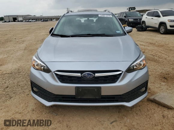 2023 Subaru Impreza Premium with VIN 4S3GTAD67P3713562, listed as a Copart auction lot 54821275 with 36,995 mi miles and Salvage title. Bid and sale history available at DreamBid. Image 5.