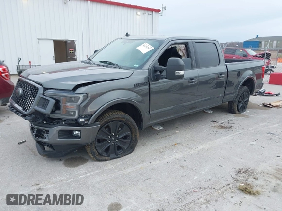 2020 Ford F-150 XL with VIN 1FTFW1E47LFC74601, listed as a IAAI auction lot 41238768 with 50,018 mi miles. Bid and sale history available at carsss.com. Image 2.