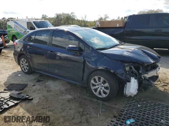 2021 Toyota Corolla LE with VIN JTDEPMAEXMJ176427, listed as a Copart auction lot 46401395 with 64,401 mi miles and Non Repairable. Bid and sale history available at carsss.com. Image 4.
