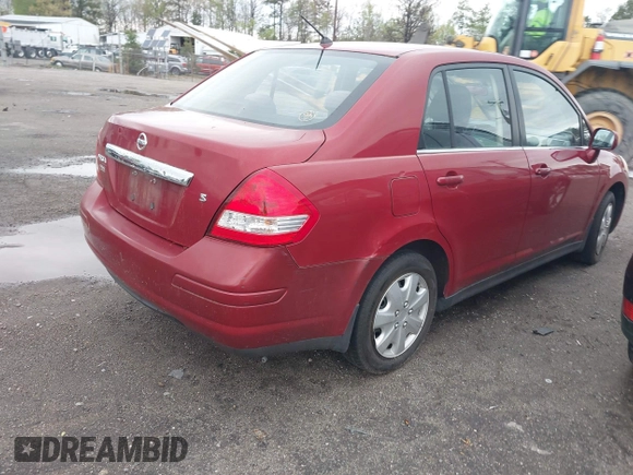 2007 Nissan Versa 1.8 SL with VIN 3N1BC11E47L433191, listed as a IAAI auction lot 41993503 with 247,619 mi miles. Bid and sale history available at carsss.com. Image 4.