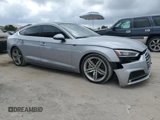 2018 Audi A5 Sportback Premium Plus with VIN WAUENCF55JA055144, listed as a Copart auction lot 50407034 with 119,786 mi miles. Bid and sale history available at carsss.com. Image 4.