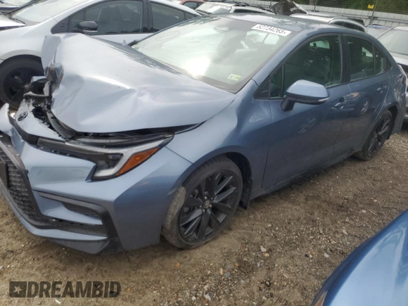 2024 Toyota Corolla SE with VIN 5YFS4MCE2RP187286, listed as a Copart auction lot 52734265 with 8,753 mi miles and Salvage Title. Bid and sale history available at DreamBid. Image 1.