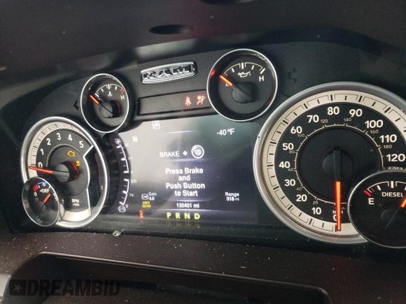 2016 Ram 2500 Laramie with VIN 3C6UR5NL0GG167365, listed as a Copart auction lot 56641725 with 130,401 mi miles and Salvage title. Bid and sale history available at DreamBid. Image 9.