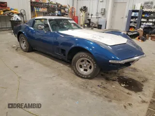 1972 Chevrolet Corvette with VIN 1Z37K2S507441, listed as a Copart auction lot 43219815 with 54,522 mi miles and Clean title. Bid and sale history available at DreamBid. Image 4.