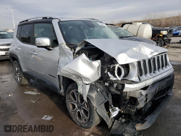 2015 Jeep Renegade Limited with VIN ZACCJBDT6FPB32385, listed as a Copart auction lot 43336825 with 97,651 mi miles and Salvage Title. Bid and sale history available at DreamBid. Image 4.