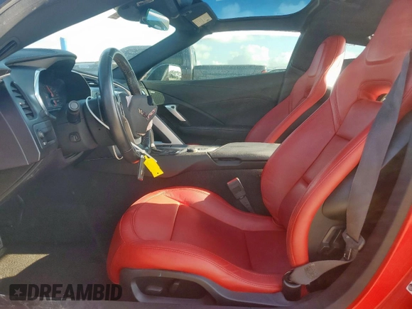 2016 Chevrolet Corvette 1LT with VIN 1G1YB2D75G5104618, listed as a Copart auction lot 62135955 with 72,712 mi miles and Salvage title. Bid and sale history available at DreamBid. Image 7.