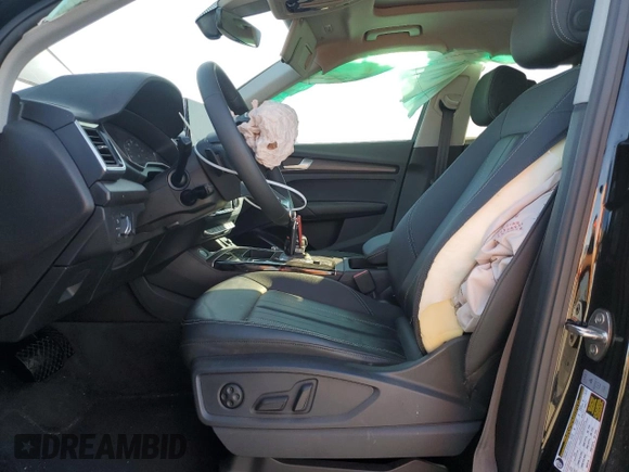 2023 Audi Q5 Premium with VIN WA1ABAFY4P2086178, listed as a Copart auction lot 43965375 with 21,883 mi miles and Salvage title. Bid and sale history available at DreamBid. Image 7.