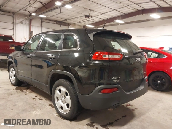 2016 Jeep Cherokee Sport with VIN 1C4PJMAB0GW321370, listed as a IAAI auction lot 41487094 with 131,336 mi miles and . Bid and sale history available at DreamBid. Image 3.
