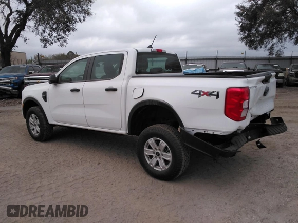 2024 Ford Ranger XL with VIN 1FTER4PHXRLE20262, listed as a Copart auction lot 42336935 with 5,517 mi miles and Salvage Title. Bid and sale history available at carsss.com. Image 2.