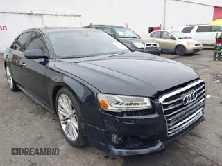 2017 Audi A8 L Sport with VIN WAU43AFD1HN007334, listed as a IAAI auction lot 41760035 with 67,342 mi miles. Bid and sale history available at carsss.com. Image 6.