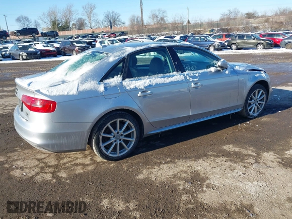 2016 Audi A4 Premium Plus with VIN WAUFFAFL6GN001664, listed as a IAAI auction lot 41402527 with 88,262 mi miles. Bid and sale history available at carsss.com. Image 4.