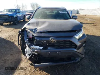 2024 Toyota RAV4 XLE Premium with VIN 2T3A1RFV5RC471628, listed as a Copart auction lot 46153285 with 4,802 mi miles and Salvage Title. Bid and sale history available at carsss.com. Image 5.