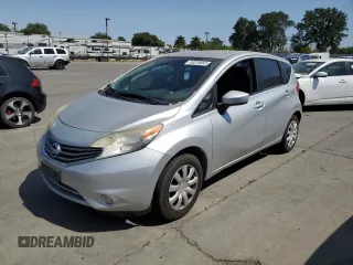 2015 Nissan Note S z VIN 3N1CE2CP1FL369726, wystawiony jako Copart lot #59230855 z przebiegiem 158 661 mil mil oraz Szkoda całkowita • Salvage title. Historia ofert i sprzedaży dostępna na DreamBid. Obrazek 1.