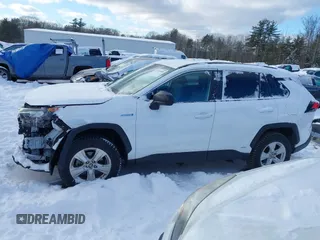 2021 Toyota RAV4 Hybrid LE with VIN 4T3LWRFV9MU047628, listed as a IAAI auction lot 41335589 with 36,748 mi miles. Bid and sale history available at carsss.com. Image 15.