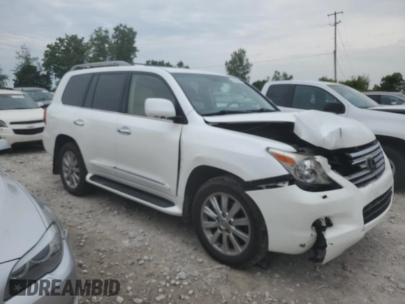 2011 Lexus LX 570 with VIN JTJHY7AX7B4082169, listed as a Copart auction lot 61801895 with 174,635 mi miles and Clean title. Bid and sale history available at DreamBid. Image 4.