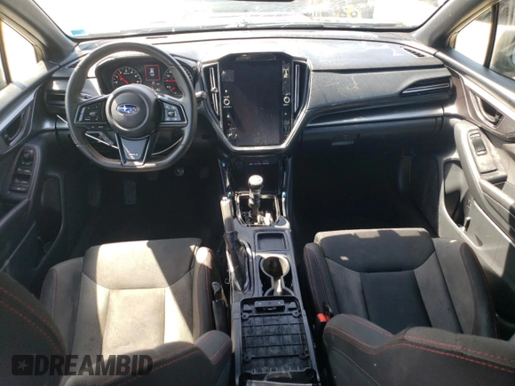 2024 Subaru WRX with VIN JF1VBAB66R9808388, listed as a Copart auction lot 54313795 with 9,666 mi miles and Salvage title. Bid and sale history available at DreamBid. Image 8.