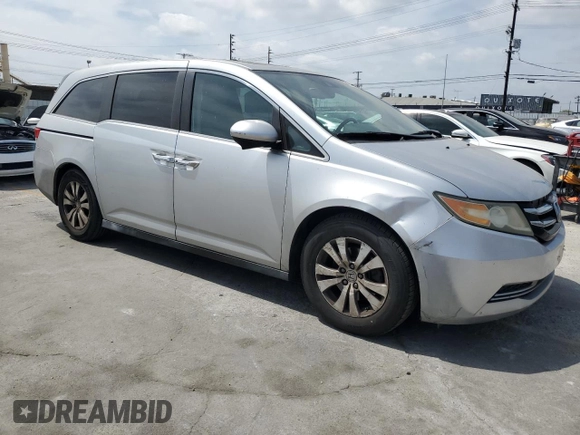 2014 Honda Odyssey EX-L with VIN 5FNRL5H64EB088080, listed as a Copart auction lot 56066845 with 238,512 mi miles and Clean Title. Bid and sale history available at DreamBid. Image 4.