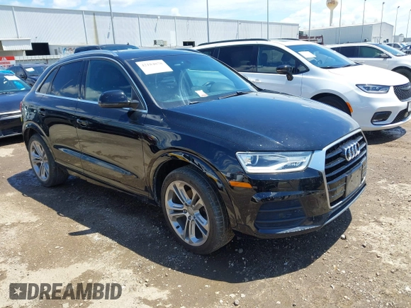 2016 Audi Q3 Premium Plus with VIN WA1BFCFS7GR002491, listed as a IAAI auction lot 42184078 with 161,186 mi miles and . Bid and sale history available at DreamBid. Image 1.