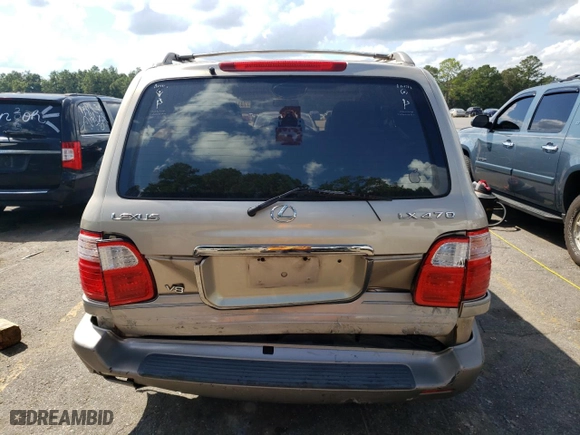 1999 Lexus LX 470 Luxury SUV with VIN JT6HT00W2X0064623, listed as a Copart auction lot 73181964 with NaN miles and Salvage Title. Bid and sale history available at carsss.com. Image 6.