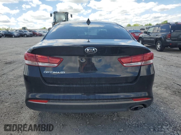 2018 Kia Optima S with VIN 5XXGT4L36JG225848, listed as a Copart auction lot 55527605 with 85,669 mi miles and Salvage title. Bid and sale history available at DreamBid. Image 6.
