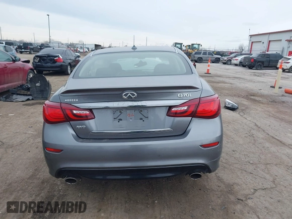 2017 Infiniti Q70L 3.7 with VIN JN1BY1PR9HM210745, listed as a IAAI auction lot 41511737 with 75,978 mi miles. Bid and sale history available at carsss.com. Image 15.