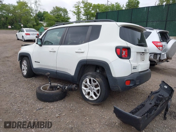2017 Jeep Renegade Latitude z VIN ZACCJBBB4HPG04483, wystawiony jako IAAI lot #42252208 z przebiegiem 68 088 mil mil oraz . Historia ofert i sprzedaży dostępna na DreamBid. Obrazek 3.