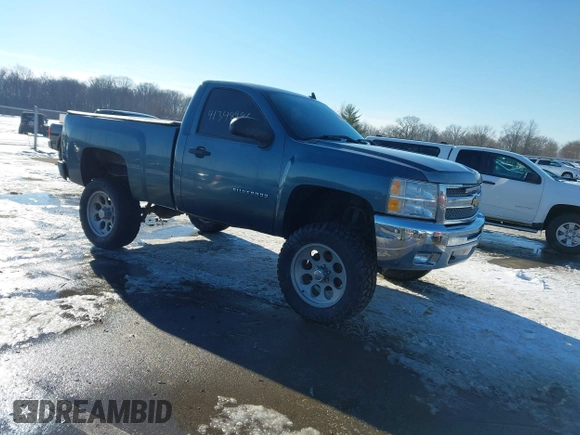 2012 Chevrolet Silverado 1500 LT with VIN 1GCNKSE02CZ306492, listed as a IAAI auction lot 41348986 with 129,750 mi miles. Bid and sale history available at carsss.com. Image 1.